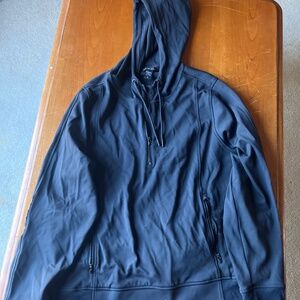 Athleta zip hoodie size 1X black moto style